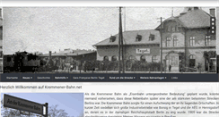 Desktop Screenshot of kremmener-bahn.net