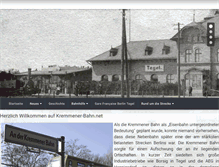 Tablet Screenshot of kremmener-bahn.net